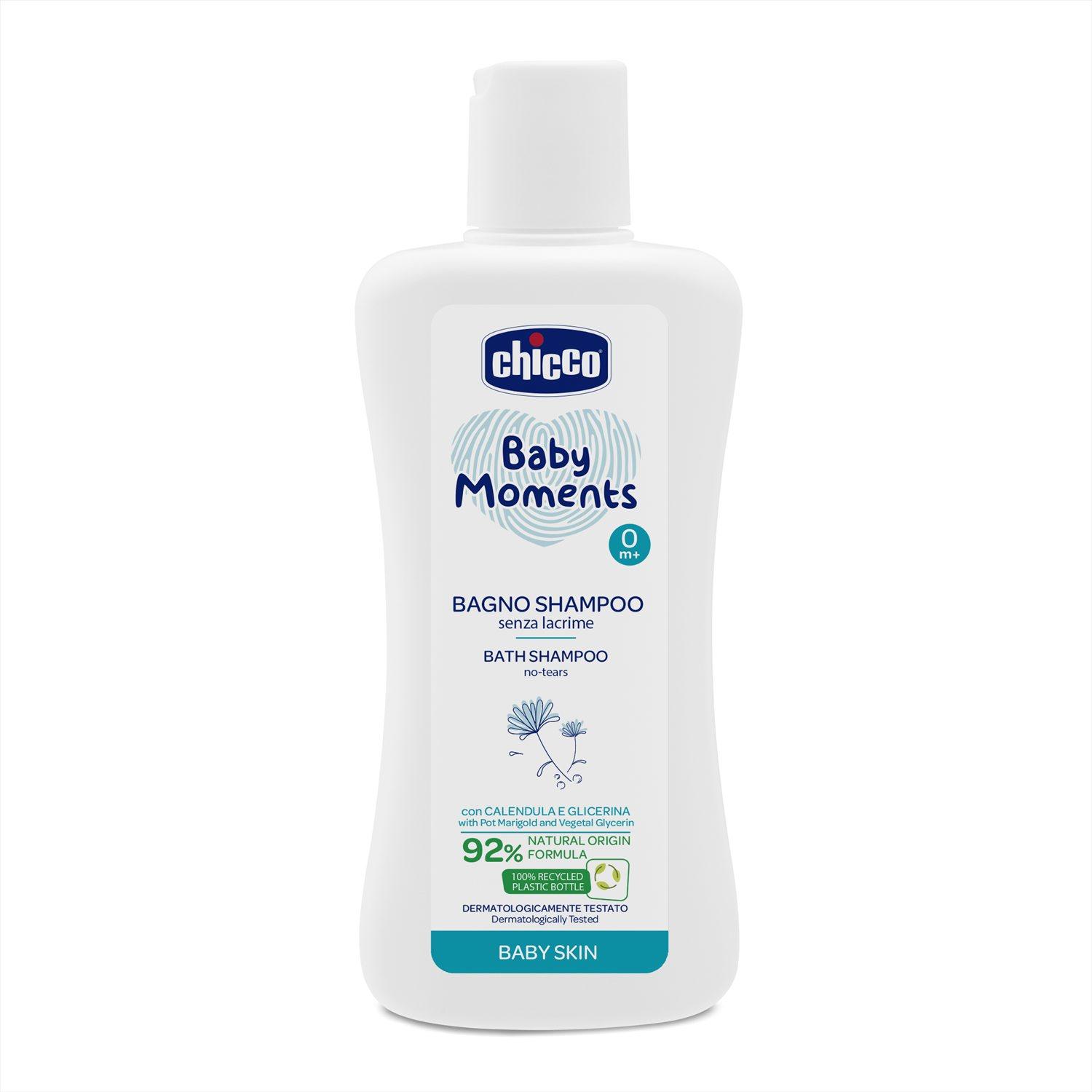 SABONETE LIQ.CABECA AOS PES BABY MOMENTS CHICCO 200ML                                               