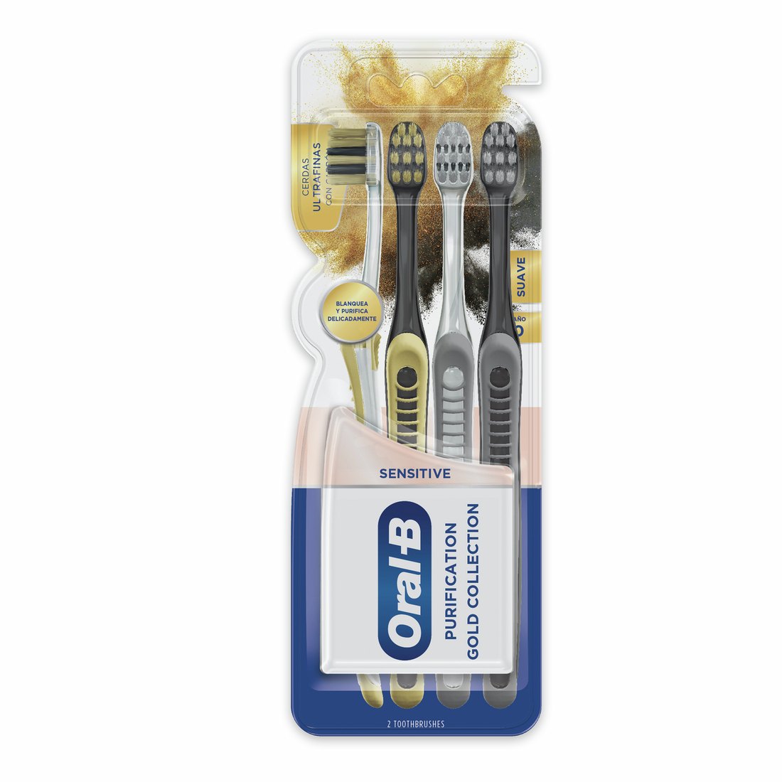 ESCOVA ORAL-B SENSITIVE PURIFICATION GOLD 20EMC COM 4 UNIDADES                                      